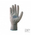 GUANTE TEJIDO SIN COSTURA ANTICORTE PU GRIS T8